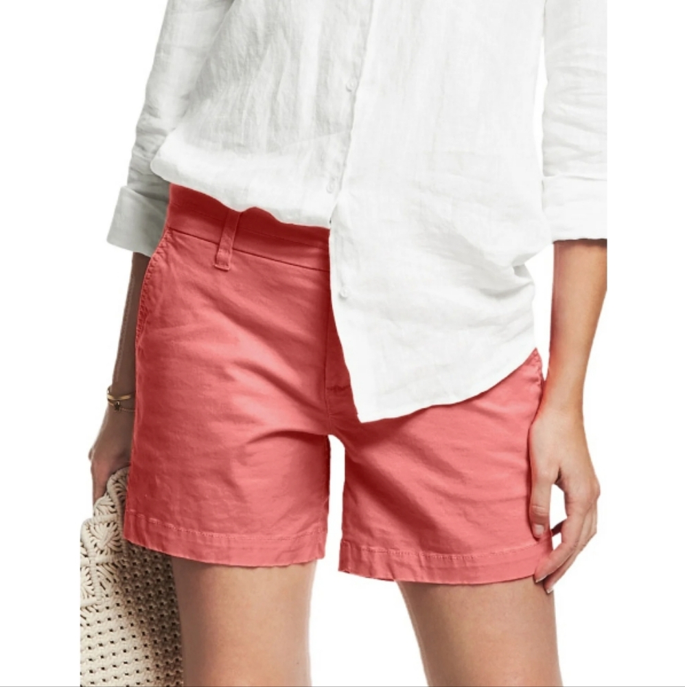 Ellos Strawberry Rose Chino Shorts Size 24 NWOT